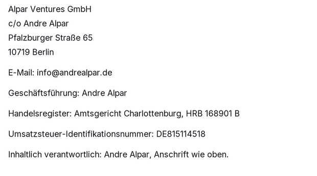 Impressum Daten